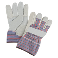 Gants d'ajusteur &agrave; paume renforc&eacute;e de premi&egrave;re qualit&eacute;, Grand, Paume en Cuir de vache refendu, Doublure en Coton Consource