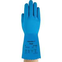 Gants AlphaTec 87-029, Taille Petit/7, 12" lo, Latex de caoutchouc, Doublure en Nylon, 50 mils Consource