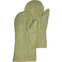 Carbo-King Heat Protective Mitts, Aramid, Large, Protects Up To 2100° F (1149° C) Consource