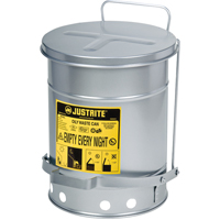Contenants pour d&eacute;chets huileux, Homologu&eacute; FM/List&eacute; UL, 6 gal. US, Argent Consource