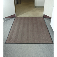 Waterhog&reg; Eco Elite Matting, Wiper/Scraper, 6' x 6' x 3/8", Chestnut Brown Consource