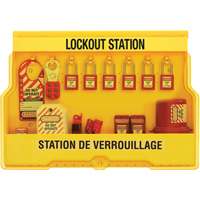 Postes de verrouillage &eacute;lectrique, Cadenas Thermoplastique, Capacit&eacute; de 16, Cadenas Compris Consource