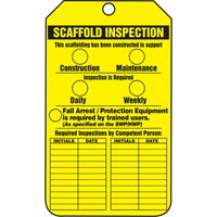 &eacute;tiquettes de s&eacute;curit&eacute; d'inspection et de contr&ocirc;le de l'&eacute;tat de l'&eacute;quipement, Plastique, 3-3/8" la x 5-7/8" h, Anglais Consource