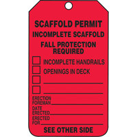 &eacute;tiquettes de s&eacute;curit&eacute; d'inspection et de contr&ocirc;le de l'&eacute;tat de l'&eacute;quipement, Plastique, 3-3/8" la x 5-7/8" h, Anglais Consource