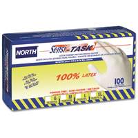 Sensi-Task Disposable Gloves, Large, Latex, 5-mil, Powder-Free, White Consource