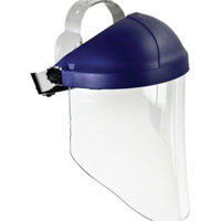 Ratchet Headgear with Faceshield, Polycarbonate, Ratchet Suspension Consource