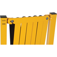 Expandable Barrier, 37" H x 11' L, Black/Yellow Consource