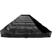Bermes &eacute;conomiques, Capacit&eacute; 4488 gal., 60' la x 10' lo x 12" h, Support en L Consource