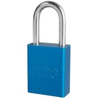 American Lock&reg; Safety Padlocks, Blue, Keyed Alike, Aluminum, 1-1/2" Width Consource