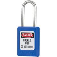 S31 Zenex Safety Padlocks, Blue, Keyed Alike, Thermoplastic, 1-3/8" Width Consource