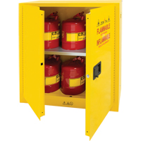 Armoire pour produits inflammables, 30 gal., 2 Porte(s), 43" La x 44" h x 18" p Consource
