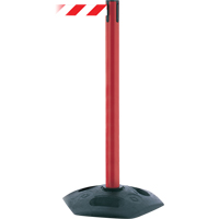 Single Line Heavy Duty Receiver Post, 38" High, Black Consource