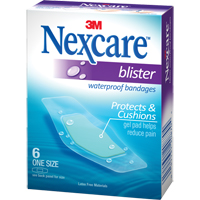 Pansements pour les cloques &agrave; l'&eacute;preuve de l'eau Nexcare, Rectangulaire/carr&eacute;e, 2-1/4", Plastique, St&eacute;rile Consource