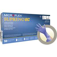 Supreno&reg; EC Gloves, Small, Nitrile, 5.5-mil, Powder-Free, Purple, Class 2 Consource