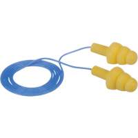 Bouchons d'oreilles pr&eacute;moul&eacute;s E-A-R Ultrafit, Avec cordon, Vrac - Sac en poly, 25 dB NRR, Taille unique Consource