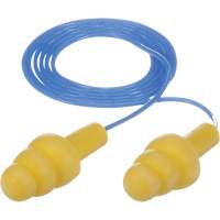 Bouchons d'oreilles pr&eacute;moul&eacute;s E-A-R Ultrafit, Avec cordon, Vrac - Sac en poly, 25 dB NRR, Taille unique Consource