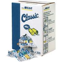 Bouchons d'oreilles classiques E-A-R, Vrac - Sac en poly, Avec cordon Consource