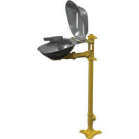 Postes de douche oculaire/faciale Halo, Installation Socle, Bol Acier inoxydable Consource