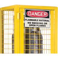 Armoire de s&eacute;curit&eacute; pour cylindres de gaz conforme aux normes de la CSA, nbre de bouteilles: 2, 17" , 17" , 69" , Jaune Consource