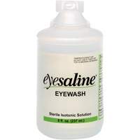 Saline Eyewash Bottles, Full Bottle, 8 oz. Consource