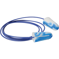 Bouchons d'oreilles en mousse muticolores SparkPlugs, Vrac - Boîte, Avec cordon Consource