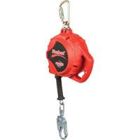 Cordage de s&eacute;curit&eacute; autor&eacute;tractable Rebel, 33', Acier galvanis&eacute;, Pivotant Consource