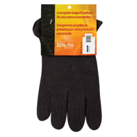 Gants de jersey, Grand, Brun, Molleton rouge, &agrave; enfiler Consource