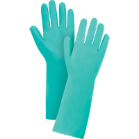 Gants r&eacute;sistants aux produits chimiques &agrave; prise en losange, Taille 8, 13" lo, Nitrile, 22 mils Consource