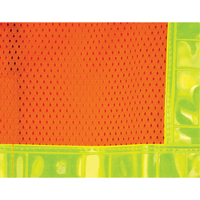 5-Point Tear-Away Traffic Safety Vest, High Visibility Orange, Medium, Polyester Consource