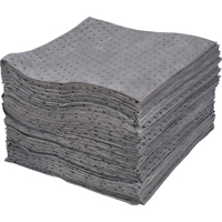 Feuilles absorbantes lamin&eacute;es (SMS) de premi&egrave;re qualit&eacute;, Universel, 15" x 17", 30 gal. d'absorption Consource