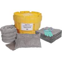 Large-Capacity Spill Kit, Universal, Overpack/Salvage Drum, 20 US gal. Absorbancy Consource