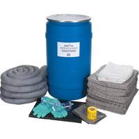 Large-Capacity Spill Kit, Universal, Drum, 30 US gal. Absorbancy Consource