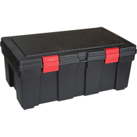 Water Resistant Storage Container, 33" W x 19" D x 13" H, Black Consource