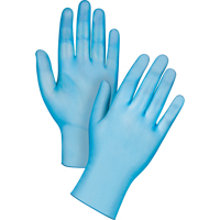 Medical-Grade Disposable Gloves, Small, Vinyl, 4.5-mil, Powder-Free, Blue, Class 2 Consource