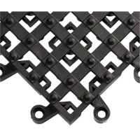 Tapis ErgoDeck avec crampons antid&eacute;rapants int&eacute;gr&eacute;s No 553, PVC, 1-1/2' la c, 1-1/2' lo, 7/8" &eacute;paisseur, Noir Consource