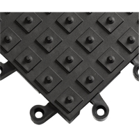 Tapis ErgoDeck avec crampons antid&eacute;rapants int&eacute;gr&eacute;s No 552, PVC, 1-1/2' la c, 1-1/2' lo, 7/8" &eacute;paisseur, Noir Consource