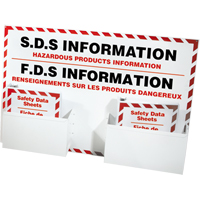 Safety Data Sheet Information Stations, English & French, Binders Included Consource