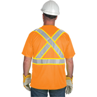CSA Compliant T-Shirt, Polyester, Medium, Orange Consource