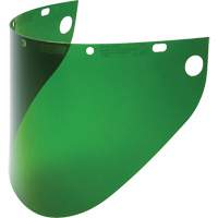 Fibre-Metal&reg; Extended View Faceshield Visor, Propionate, Green Tint Consource