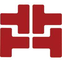 Floor Corner Marks, T, 5" L x 2" W, Red, Polyester Consource