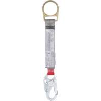 Corde antichoc PRO, 1,5', Point d'ancrage &agrave; Crochet mousqueton/Mousqueton, Crochet mousqueton aux jambes, Nylon Consource