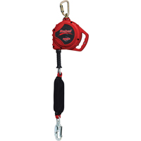 Cordage de s&eacute;curit&eacute; auto-r&eacute;tractable Rebel pour bas de pente, 20', Acier galvanis&eacute;, Pivotant Consource