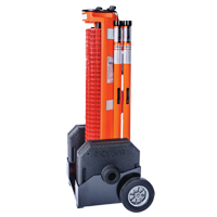 Wheeled Barrier, 50' L, Plastic, Orange Consource