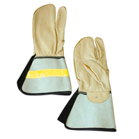 1 Finger Lineman's Glove, Medium, Grain Cowhide Palm Consource