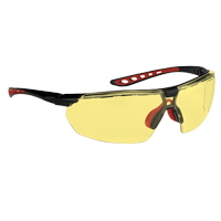 Lunettes de s&eacute;curit&eacute; s&eacute;rie Falcon Dynamic, Lentille Ambr&eacute;e, Antibu&eacute;e, ANSI Z87+/R&eacute;pond ou surpasse la norme CSA Z94.3 Consource