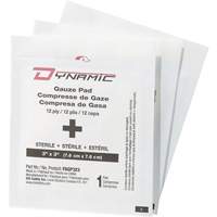 Dynamic Gauze, Pad, 3" L x 3" W, Sterile, Medical Device Class 1 Consource