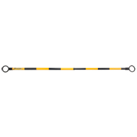 Telescopic Barricade Bar, 85" Extended Length, Black/Yellow Consource