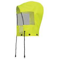 6037H Capuchon pour manteau de s&eacute;curit&eacute; imperm&eacute;able pour le contr&ocirc;le de la circulation, Jaune lime haute visibilit&eacute;, Polyester Consource