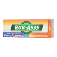 Soulagement chaleur Rub A535, Cr&egrave;me, Analg&eacute;sique Consource