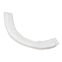 Pleated Bouffant Cap, Polypropylene, 19", White Consource